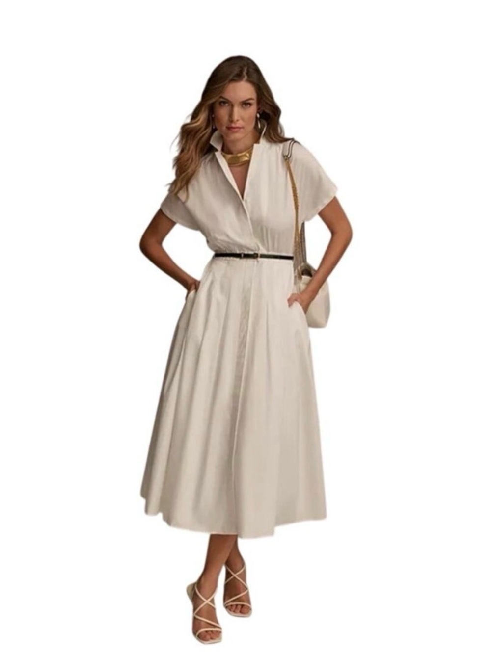 Donna Karan Shirt Midi Dress